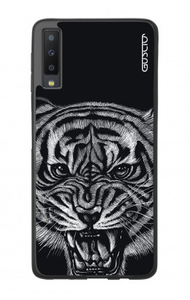 Samsung A7 2018 WHT Two-Component Cover - Black Tiger