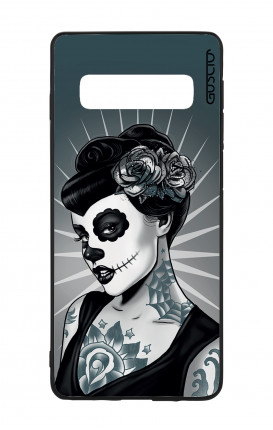 Samsung S10Plus WHT Two-Component Cover - Calavera Grey Shades