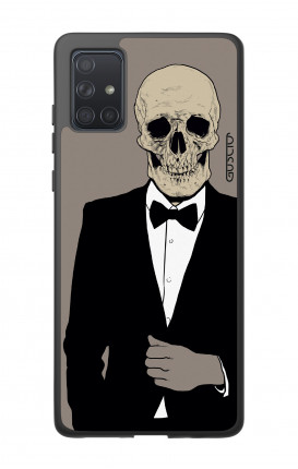 Cover Bicomponente Samsung A71 - Teschio in Smoking