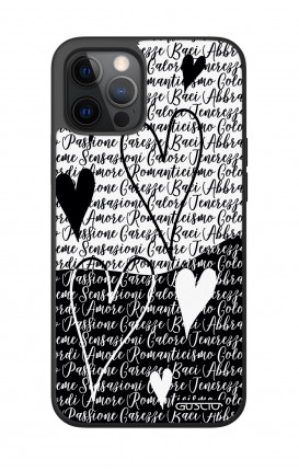 Apple iPhone 12 6.1" Two-Component Cover - Black & White Writings