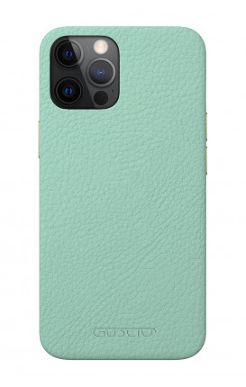 Luxury Leather Case Apple iPhone 12 MINI AQUAMARINE - Neutro