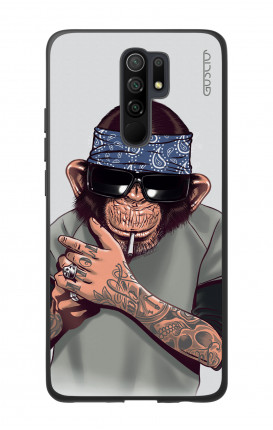 Cover Bicomponente Xiaomi Redmi 9 - Scimpanze con bandana