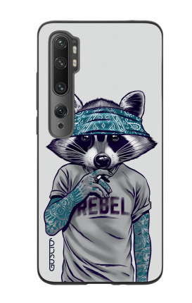 Xiaomi Redmi Note 10 Lite/Mi Note 10 Two-Component Cover - Raccoon with bandana