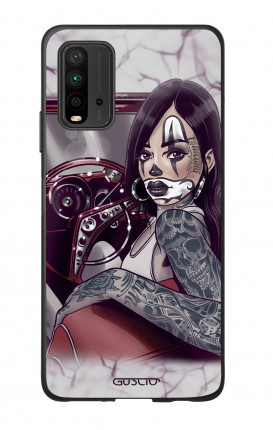 Cover Bicomponente Xiaomi Redmi 9T  - Pin Up Chicana in auto