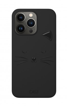 Rubber Case Apple iPhone 13 PRO BLK - Cat