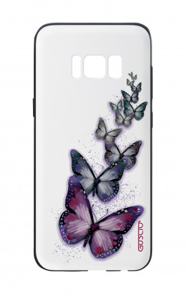 Samsung S8 White Two-Component Cover - Butterflies