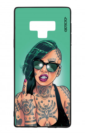 Cover Bicomponente Samsung Note 9 - Ragazza capelli verdi