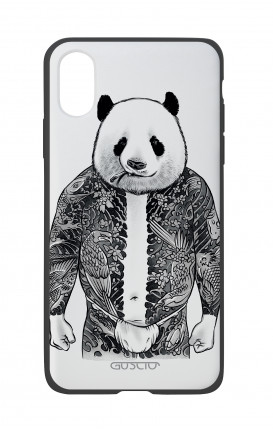 Apple iPh XS MAX WHT Two-Component Cover - Panda Yakuza
