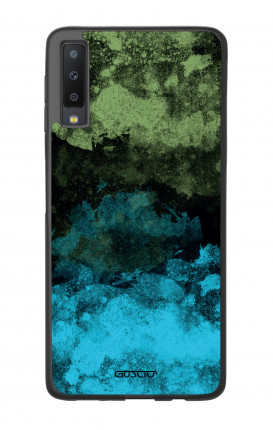 Cover Bicomponente Samsung A7 2018 - Mineral BlackLime