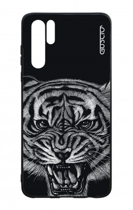 Huawei P30PRO WHT Two-Component Cover - Black Tiger