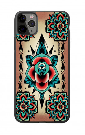Cover Bicomponente Apple iPhone 11 PRO - Old school tattoo rose