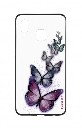 Samsung A40 WHT Two-Component Cover - Butterflies