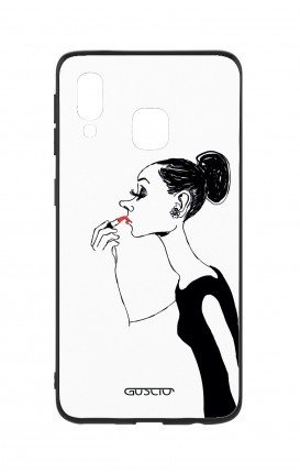 Cover Bicomponente Samsung A40 - Miss con rossetto