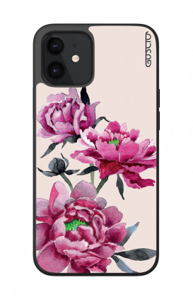 Cover Bicomponente Apple iPhone 12 MINI - Peonie rosa