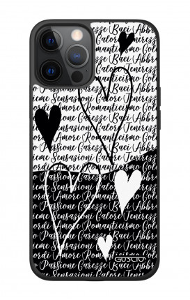 Apple iPhone 12 6.7" Two-Component Cover - Black & White Writings