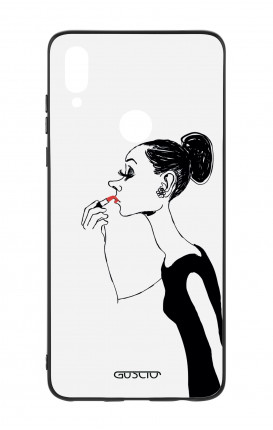 Xiaomi Redmi Note 7 Two-Component Cover - Lady with Lipstick