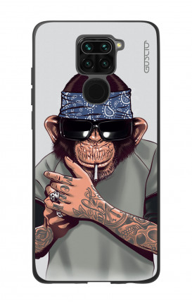 Cover Bicomponente Xiaomi Redmi Note 9 - Scimpanze con bandana