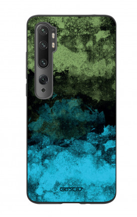 Xiaomi Redmi Note 10 Lite/Mi Note 10 Two-Component Cover - Mineral Black Lime