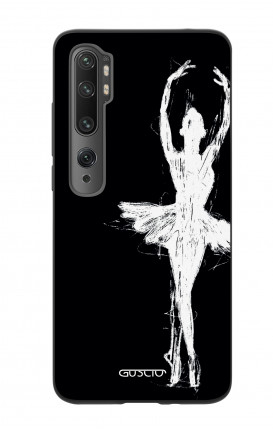 Cover Bicomponente Xiaomi Redmi Note 10 Lite/Mi Note 10 - Ballerina su nero