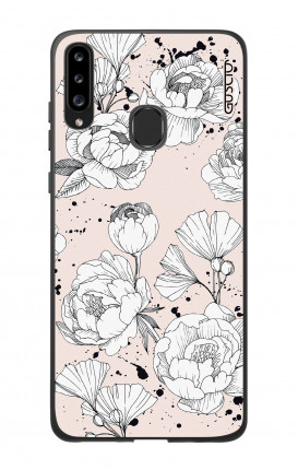 Samsung A20s Two-Component Cover - Peonias