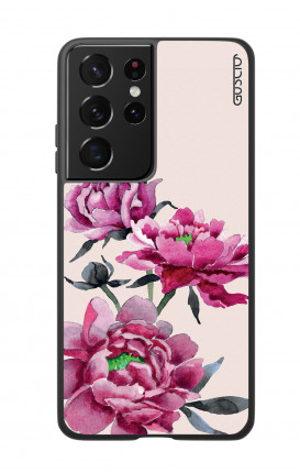 Cover Bicomponente Samsung S21 Ultra - Peonie rosa