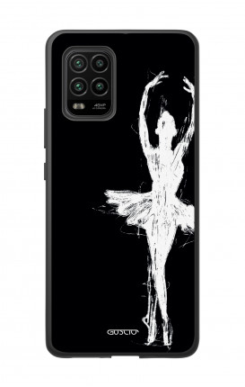 Cover Bicomponente Xiaomi MI 10 LITE 5G - Ballerina su nero