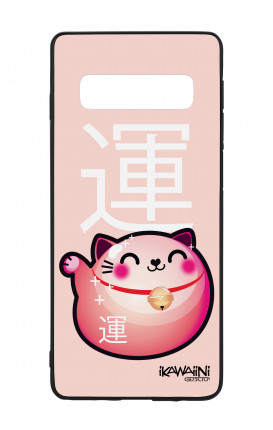Samsung S10Plus WHT Two-Component Cover - Japanese Fortune cat Kawaii